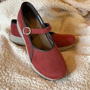 Dansko’s Women’s Red Suede Mary Jane’s size 40 EU/ 9 US